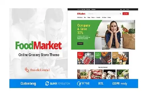Food Market GPL – Food Shop & Grocery Store WordPress Theme